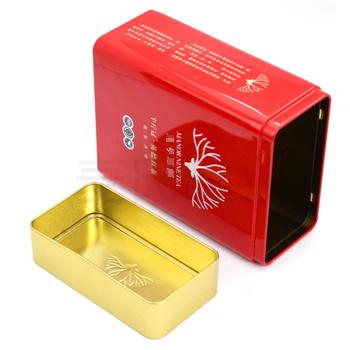 英德紅茶鐵盒，方形茶葉鐵盒包裝